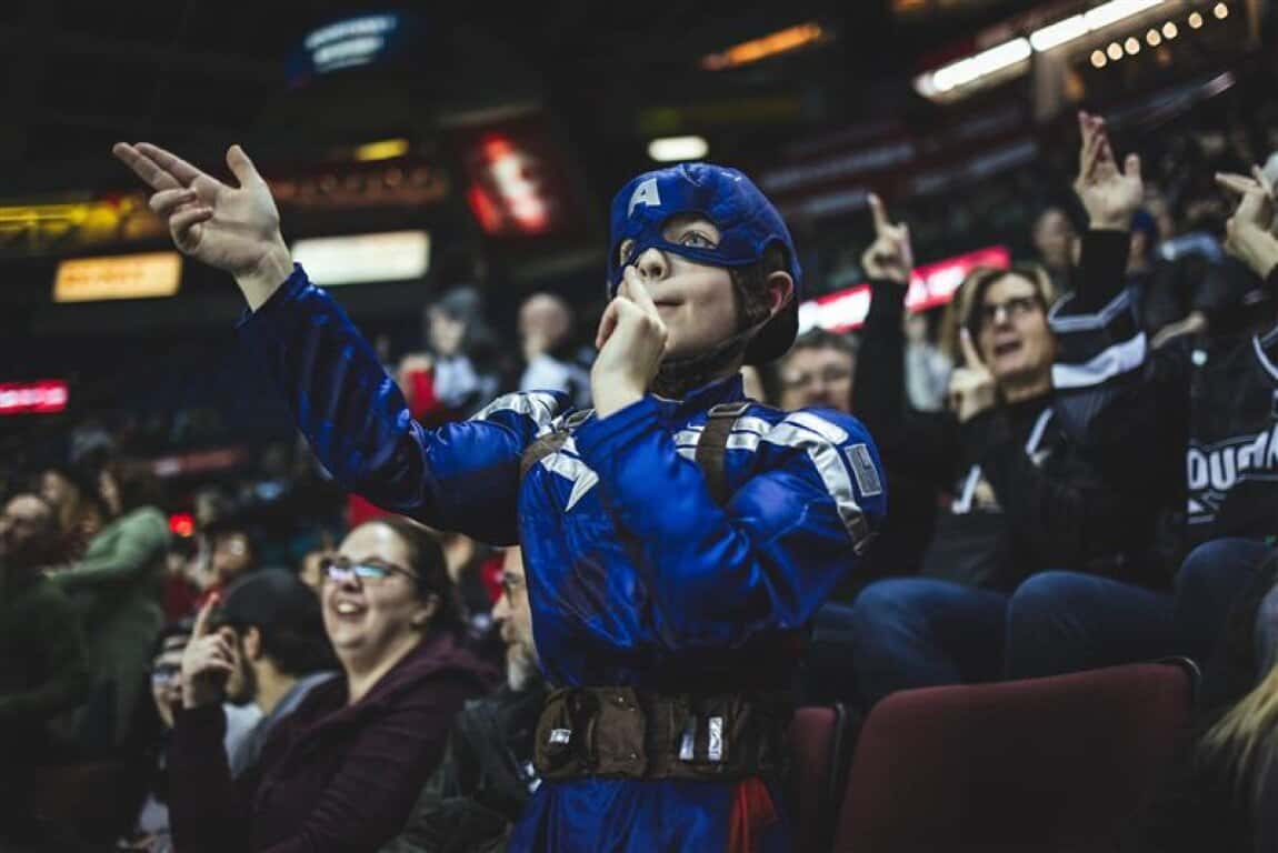 Calgary Roughnecks Superhero Party