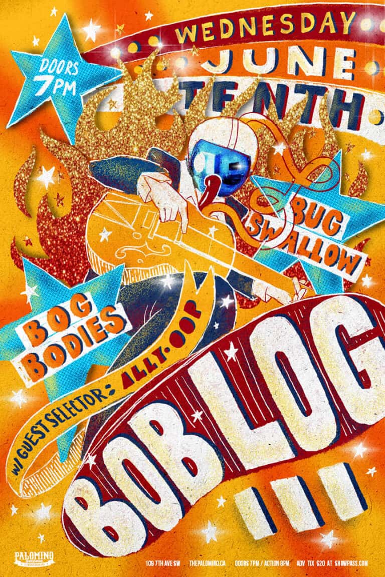 Bob Log III with Bug Swallow, Bog Bodies and guest selector Alley-oop