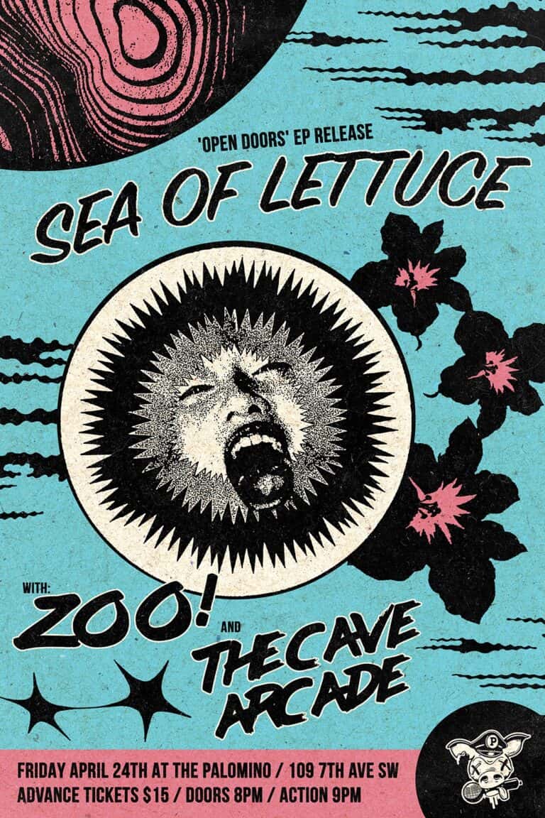 Sea of Lettuce 'Open Doors' EP Release with Zoo! and The Cave Arcade
